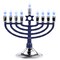 Rite Lite 15" Premium Blue and Silver Electric Menorah with Sequential Lighting
